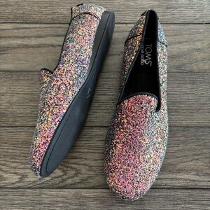 TOMS Women's Multicolor Glitter Loafers